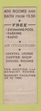 Matchbook Cover - Bon Air Hotel August GA WEAR