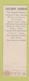 Matchbook Cover - Callaway Gardens Pine Mountain GA WEAR