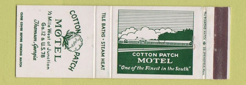 Matchbook Cover - Cotton Patch Motel Thomson GA