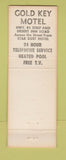 Matchbook Cover - Gold Key Motel Las Vegas NV