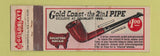 Matchbook Cover - Gold Coast Tobacco Pipe Goldblatt Bros Full Length