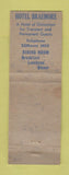 Matchbook Cover - Hotel Braemore Boston MA STAINED