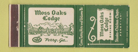 Matchbook Cover - Moss Oaks Lodge Perry GA