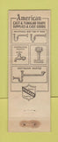 Matchbook Cover - Plumbing Brass Goods American Sanitary Chicago IL