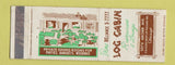 Matchbook Cover - Log Cabin Restaurant Chicago IL