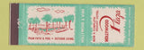 Matchbook Cover - Hollywood Plaza Hotel CA
