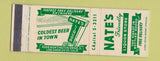 Matchbook Cover - Nate's Liquor Store Los Angeles CA