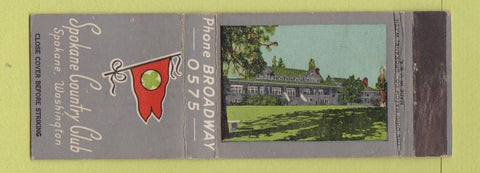 Matchbook Cover - Spokane Country Club WA WEAR