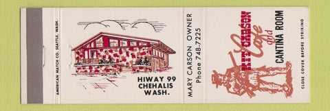 Matchbook Cover - Kit Carson Cafe Chehalis WA