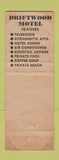 Matchbook Cover - Driftwood Motel Miami Beach FL