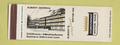 Matchbook Cover - Downtowner Motor Inns Albany GA