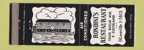 Matchbook Cover - Rondini's Restaurant East Cleveland OH