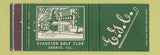 Matchbook Cover - Evanston Golf Club Skokie IL