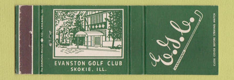 Matchbook Cover - Evanston Golf Club Skokie IL