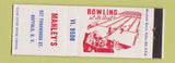 Matchbook Cover - Manley's Bowling Buffalo NY