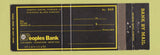 Matchbook Cover - Peoples Bank Catawba Conover Newton NC Full Length