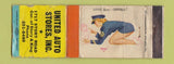 Matchbook Cover - United Auto Stores pinup POOR