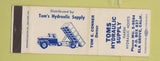 Matchbook Cover - Toms Hydraulic Supply Elk Grove CA