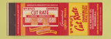 Matchbook Cover - Wolf's Cut Rate Drug Charmley Newark NJ WORN