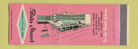Matchbook Cover - Bala Motel Atlantic City NJ