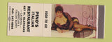 Matchbook Cover - Pino's Italian Restaurant pinup