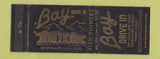 Matchbook Cover - Bay Drive In Clearwater FL