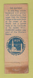 Matchbook Cover - Golden Gate Expo 1939 San Francisco CA WORN