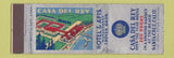Matchbook Cover - Casa Del Rey Santa Cruz CA WORN