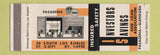 Matchbook Cover - Investors Savings and Loan Pasadena Glendora CA