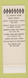 Matchbook Cover - Balmoral Miami Beach FL SAMPLE Full Length