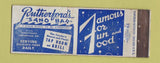 Matchbook Cover - Rutherford's Sand Bar Centerville WI WORN Full Length
