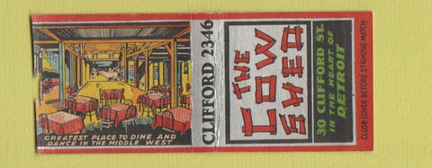 Matchbook Cover - The Cow Shed Detroit MI BOBTAIL