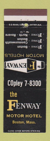 Matchbook Cover - Fenway Motor Hotel Boston MA