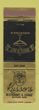 Matchbook Cover - Russo's Restaurant Maynard MA