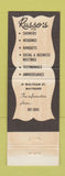 Matchbook Cover - Russo's Restaurant Maynard MA