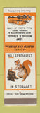 Matchbook Cover - Allied Moving Trucking Kemp Tauton MA