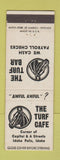 Matchbook Cover - The Turf Cafe Bar Idaho Falls ID horse