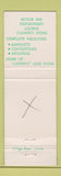 Matchbook Cover - The Village Green Danvers MA
