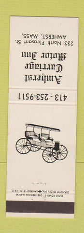 Matchbook Cover - Amherst Carriage Motor Inn Amherst MA