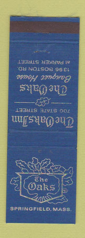 Matchbook Cover - The Oaks Inn Springfield MA