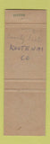 Matchbook Cover - Fowler's Restaurant Coeur D Alene ID