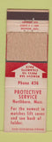 Matchbook Cover - Protective Service Northboro MA WEAR