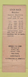 Matchbook Cover - Protective Service Northboro MA WEAR