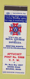 Matchbook Cover - VFW Bourne MA Aptucxet