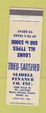 Matchbook Cover - Slidell Finance LS