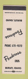 Matchbook Cover - Ponderosa Inn Burley ID