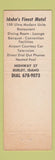 Matchbook Cover - Ponderosa Inn Burley ID