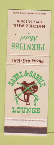 Matchbook Cover - Prentiss Motel Natchez MS