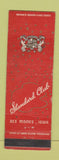 Matchbook Cover - Standard Club Des Moines IA