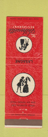 Matchbook Cover - The Silhouette Restaurant Italian Des Moines IA
